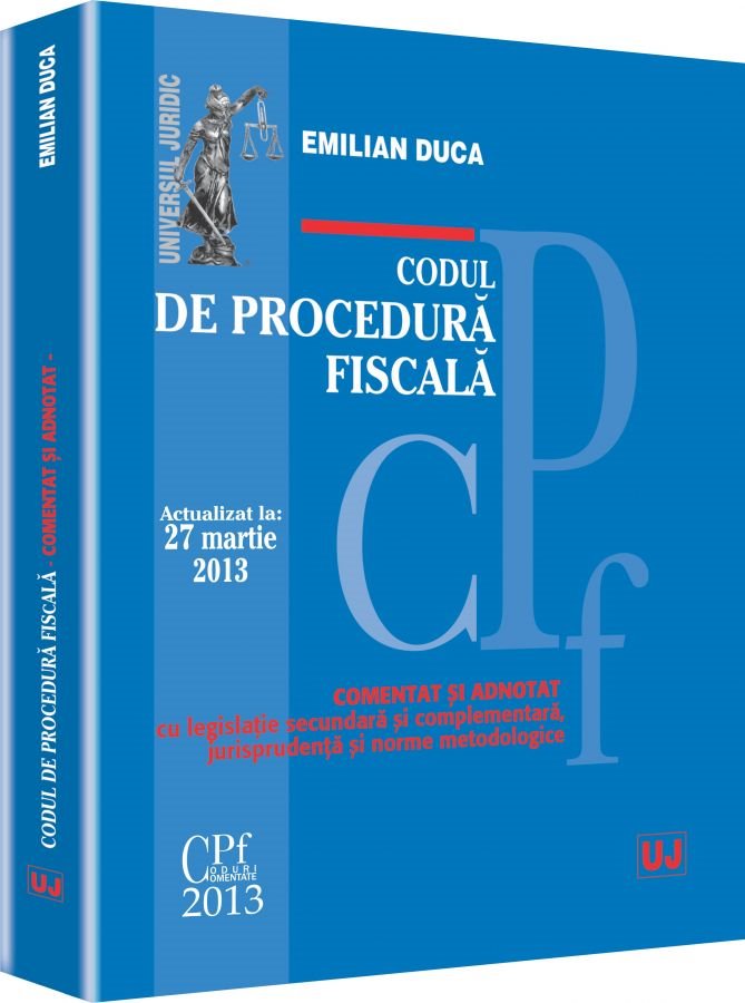 Imagine Codul de procedura fiscala. Actualizat la 27 martie 2013