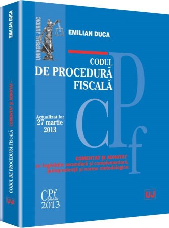 Imagine Codul de procedura fiscala. Actualizat la 27 martie 2013