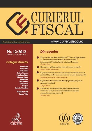 Imagine Curierul fiscal, nr. 12/2012