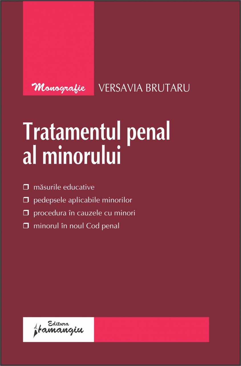 Imagine Tratamentul penal al minorului