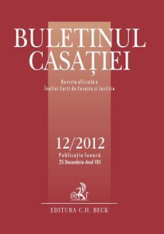 Imagine Buletinul Casatiei, nr. 12/2012