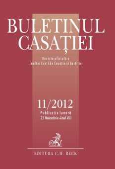 Imagine Buletinul Casatiei, nr. 11/2012