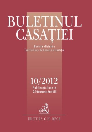 Imagine Buletinul Casatiei, nr. 10/2012