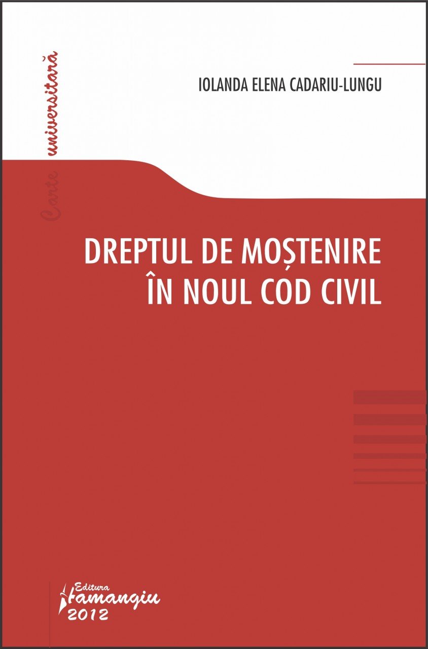 Imagine Dreptul de mostenire in noul Cod civil
