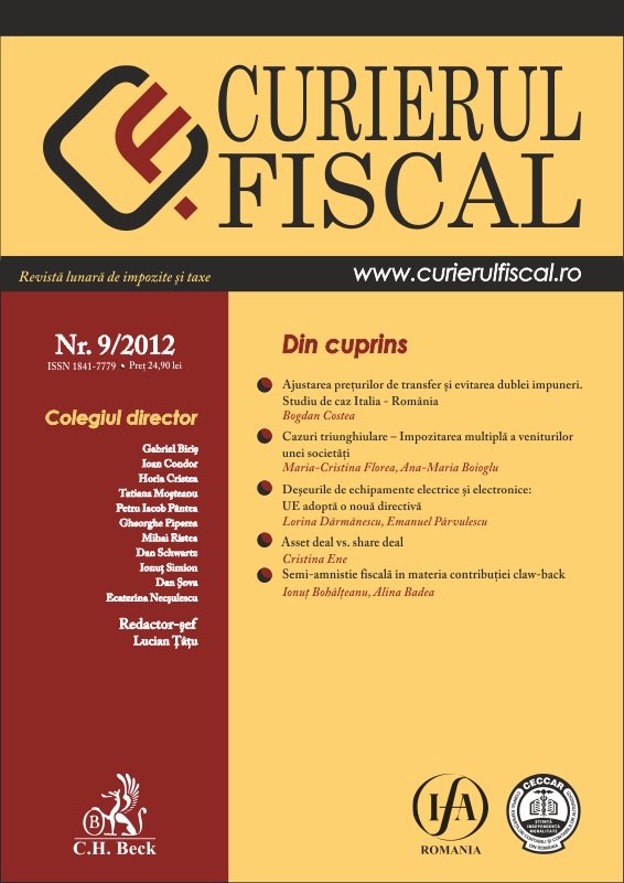Imagine Curierul fiscal, nr. 9/2012