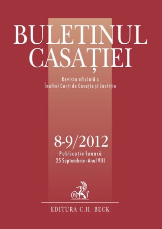 Imagine Buletinul Casatiei, nr. 8-9/2012