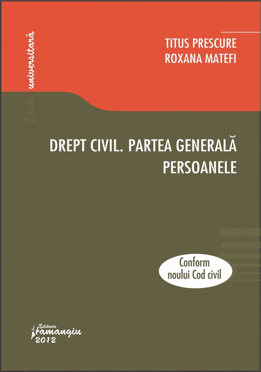 Imagine Drept civil. Partea generala. Persoanele