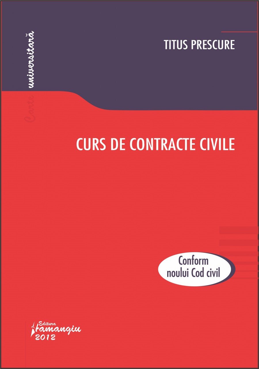 Imagine Curs de contracte civile