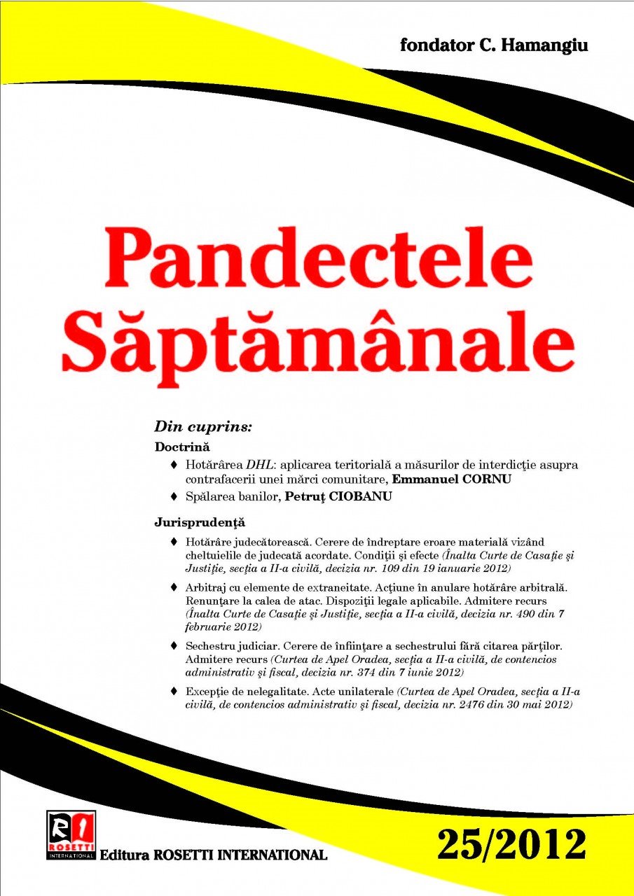 Imagine Pandectele Saptamanale, Nr.25/2012