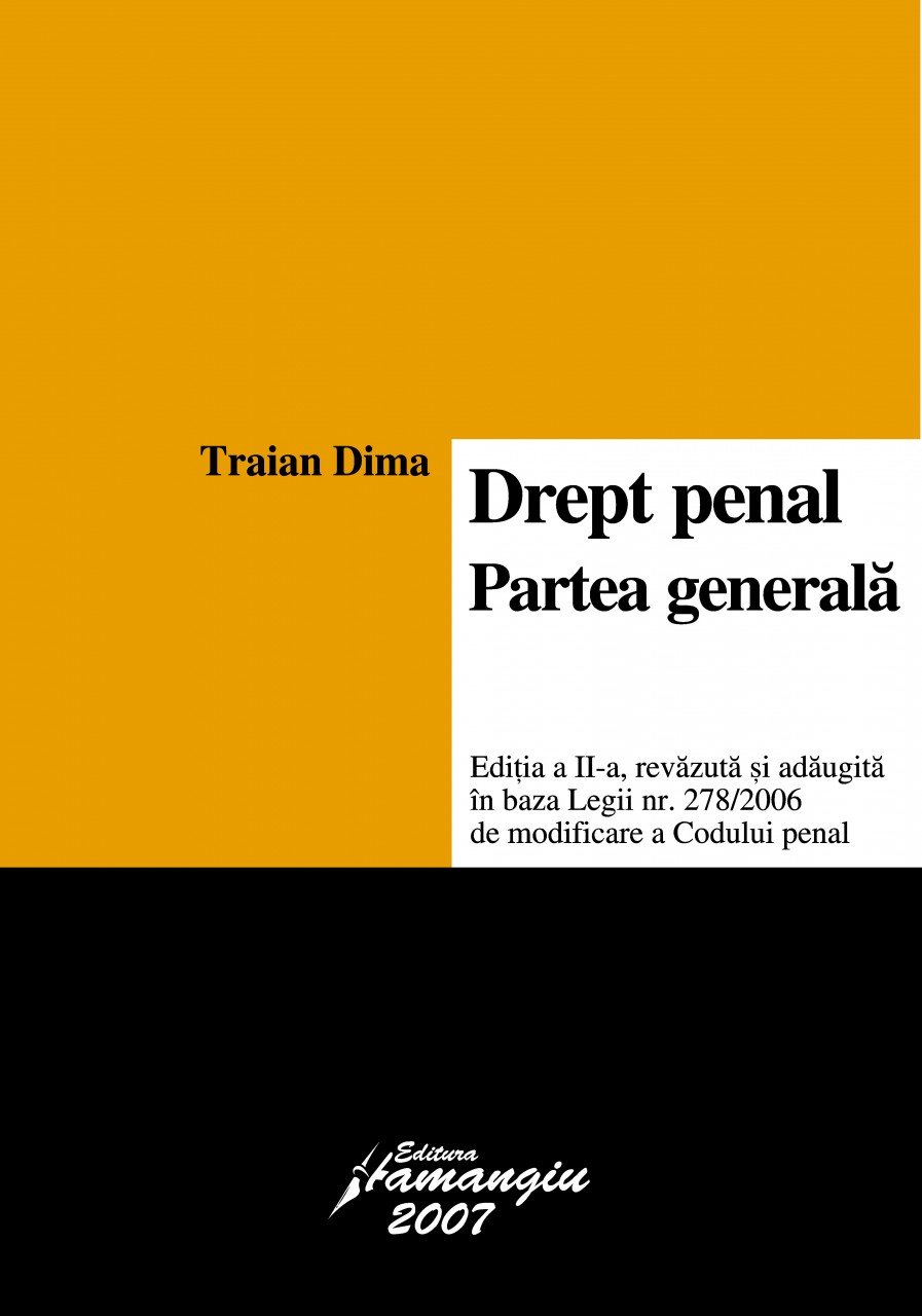Imagine Drept penal. Partea generala. Editia a 2-a