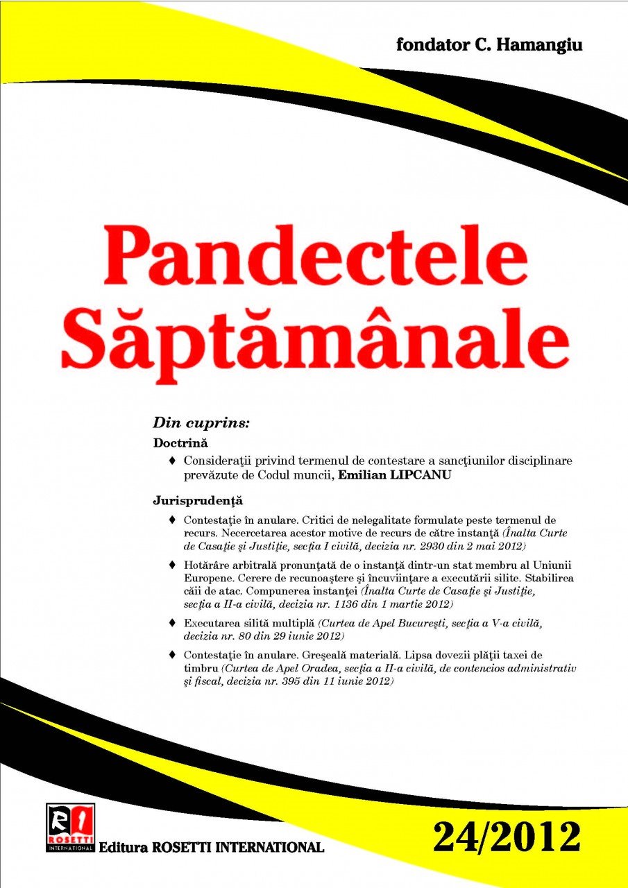 Imagine Pandectele Saptamanale, Nr.24/2012