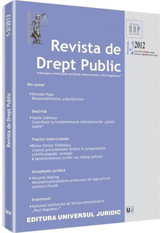 Imagine Revista de Drept Public nr. 1-2/2012