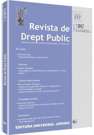 Imagine Revista de Drept Public nr. 1-2/2012