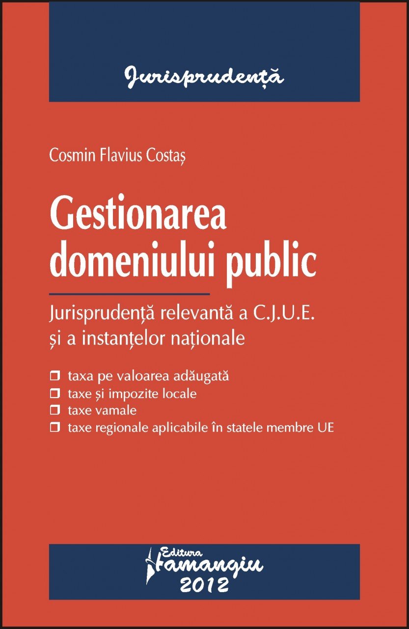 Gestionarea domeniului public - Cosmin Flavius Costas