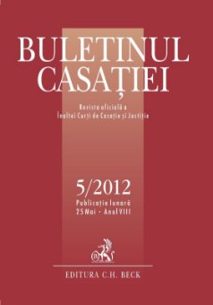Imagine Buletinul Casatiei, nr. 5/2012