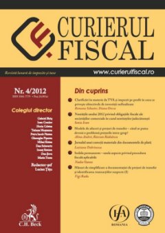 Imagine Curierul fiscal, nr. 4/2012