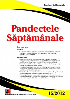 Imagine Pandectele Saptamanale, Nr. 15/2012