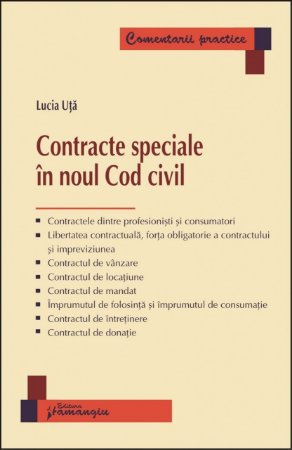 Contracte speciale in noul Cod civil - Uta