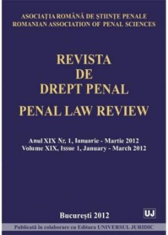 Imagine Revista de Drept Penal nr. 1/2012