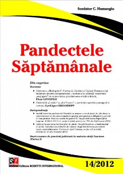Imagine Pandectele Saptamanale, Nr. 14/2012