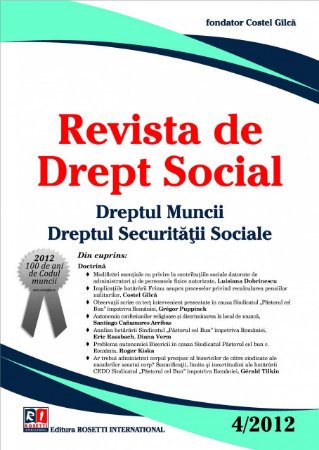 Imagine Revista de Drept Social, Nr. 4/2012