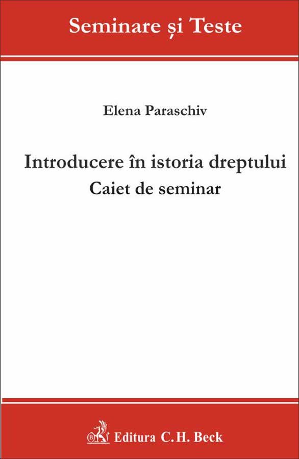 Imagine Introducere in istoria dreptului. Caiet de seminar