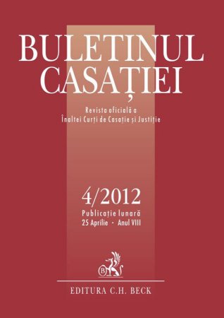 Imagine Buletinul Casatiei, nr. 4/2012