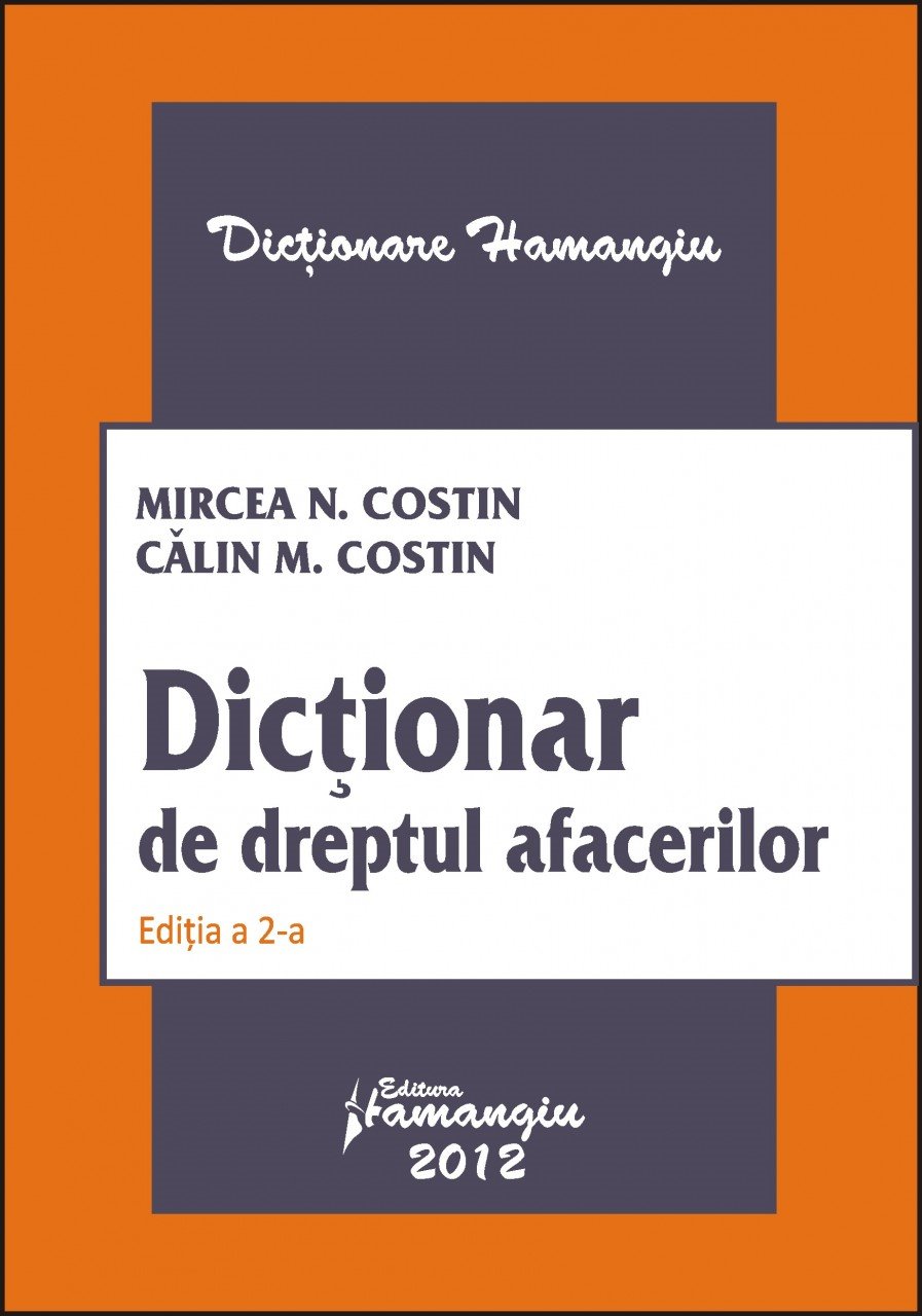 Imagine Dictionar de dreptul afacerilor. Editia a 2-a