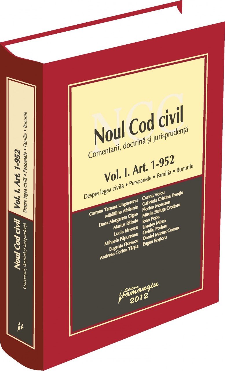Imagine Noul Cod civil vol. I Art.1 - 952