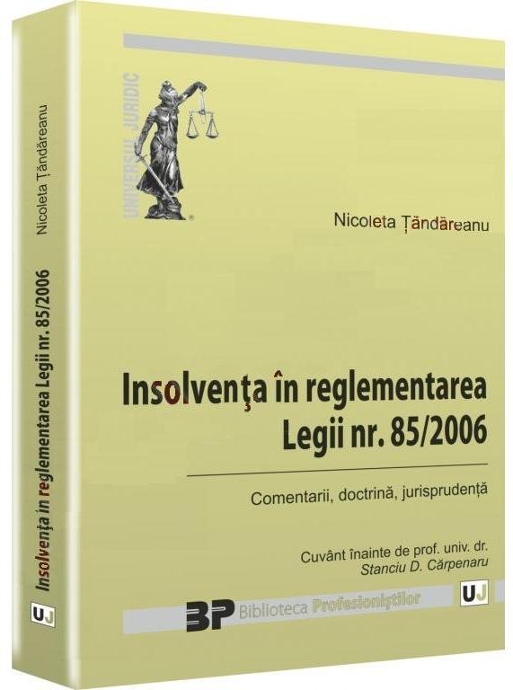 Imagine Insolventa in reglementarea Legii nr. 85/2006