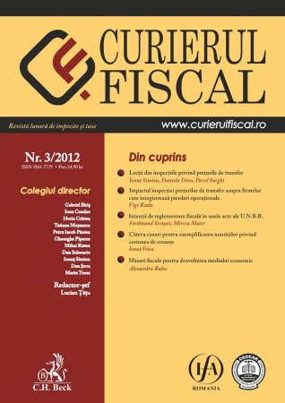 Imagine Curierul fiscal, nr. 3/2012