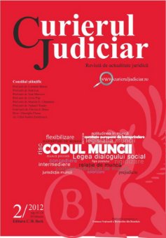 Imagine Curierul Judiciar, Nr. 2/2012