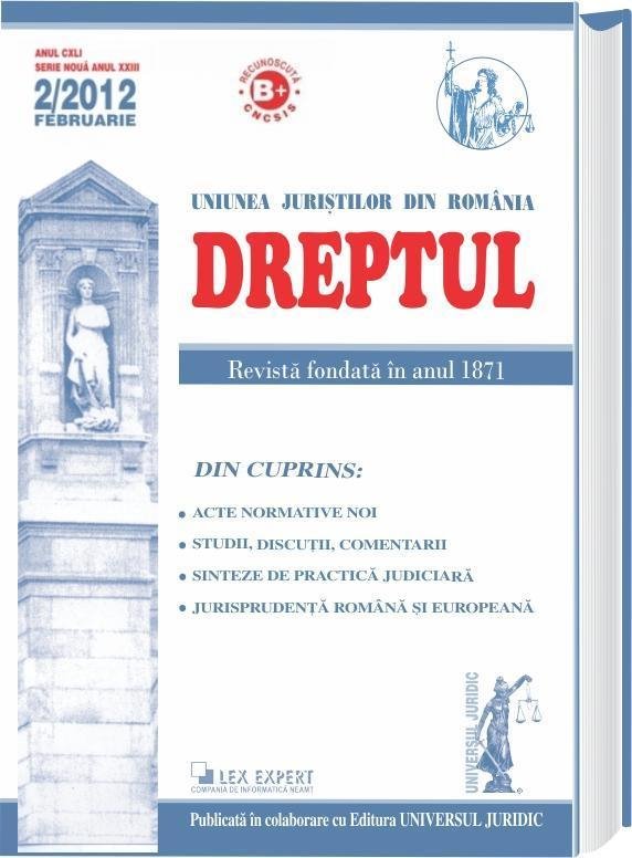 Imagine Revista Dreptul nr. 2/2012