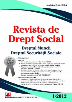 Imagine Revista de Drept Social, Nr. 1/2012