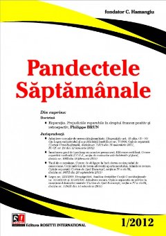 Imagine Pandectele Saptamanale, Nr. 1/2012