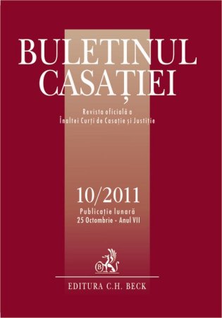 Imagine Buletinul Casatiei, nr. 10/2011
