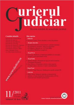 Imagine Curierul Judiciar, Nr. 11/2011