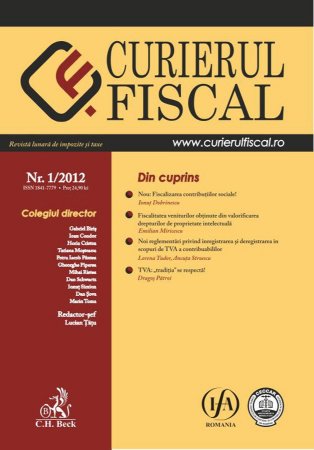 Imagine Curierul fiscal, Nr. 1/2012