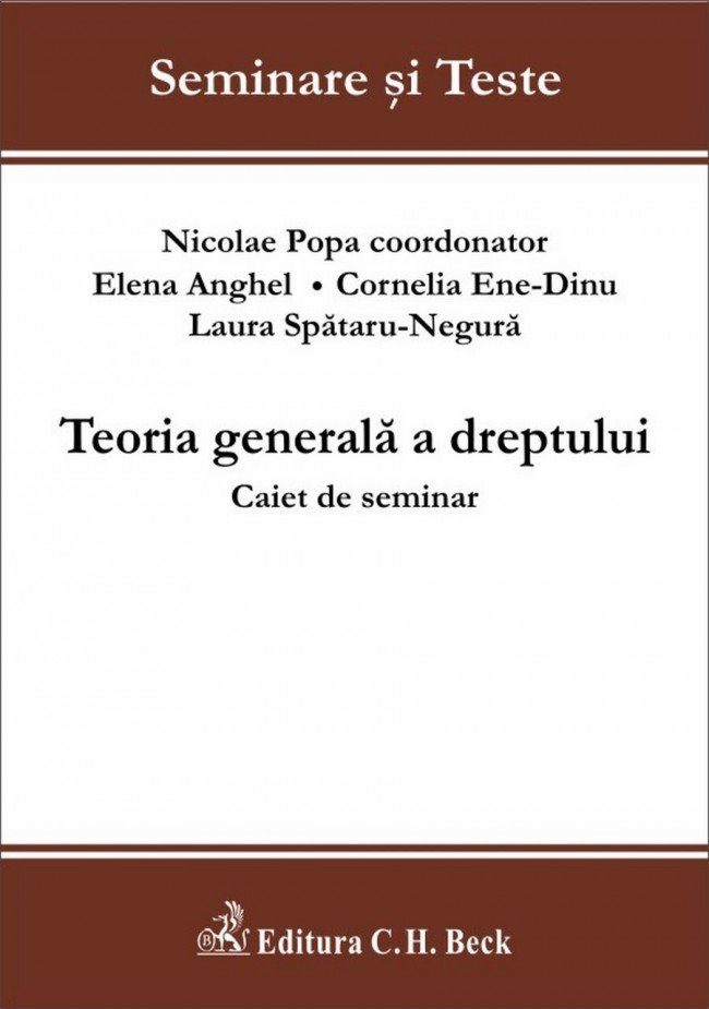 Imagine Teoria generala a dreptului. Caiet de seminar