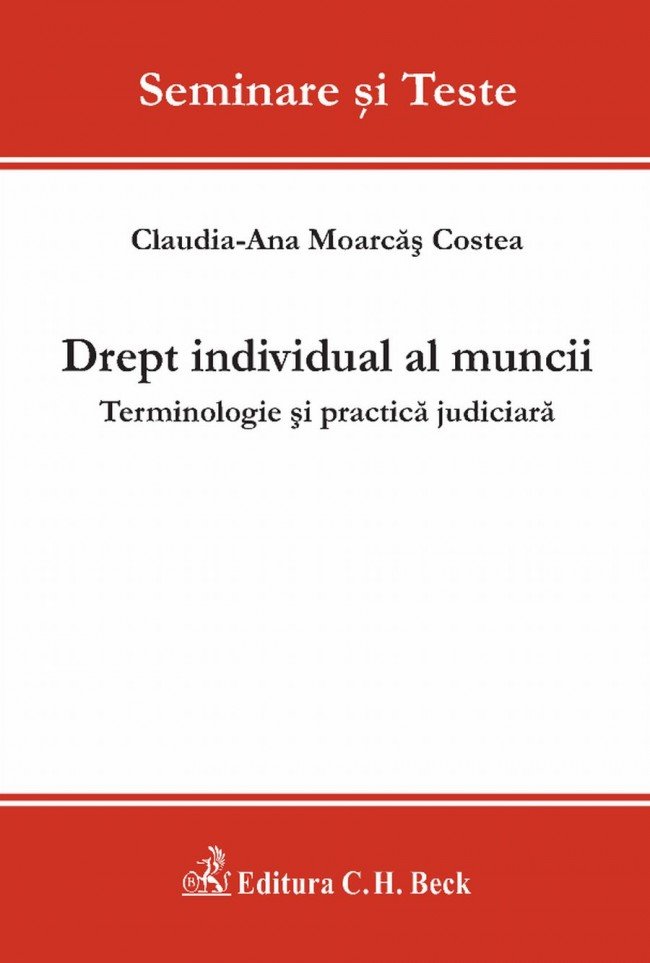 Imagine Drept individual al muncii. Terminologie si practica judiciara