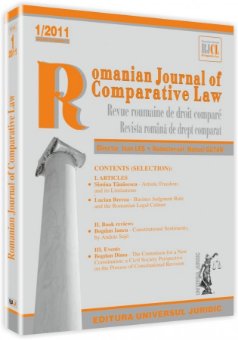Imagine Romanian Journal of Comparative Law, Nr. 1/2011