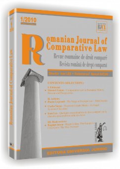 Imagine Romanian Journal of Comparative Law, Nr. 1/2010