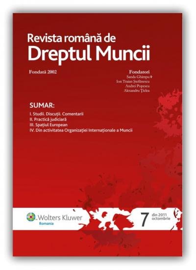 Imagine Revista Romana de Dreptul Muncii, Nr. 7/2011