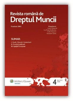 Imagine Revista Romana de Dreptul Muncii, Nr. 4/2011