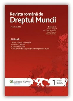 Imagine Revista Romana de Dreptul Muncii, Nr. 1/2011
