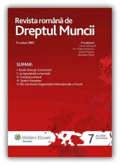 Imagine Revista Romana de Dreptul Muncii, Nr. 7/2010