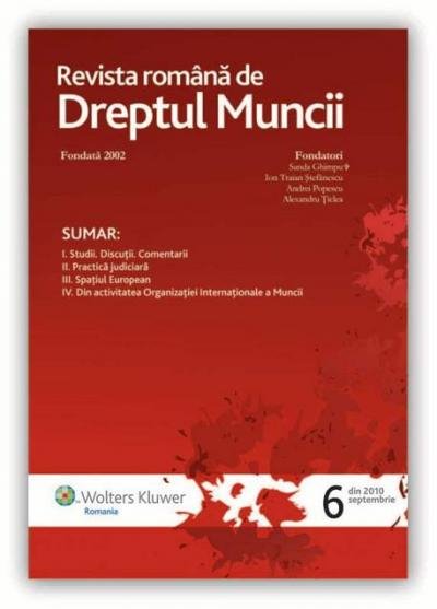 Imagine Revista romana de dreptul muncii, Nr. 6/2010
