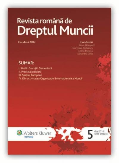 Imagine Revista romana de dreptul muncii, Nr. 5/2010