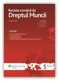 Imagine Revista romana de dreptul muncii, Nr. 5/2010