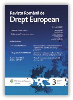 Imagine Revista Romana de Drept European, Nr. 3/2011